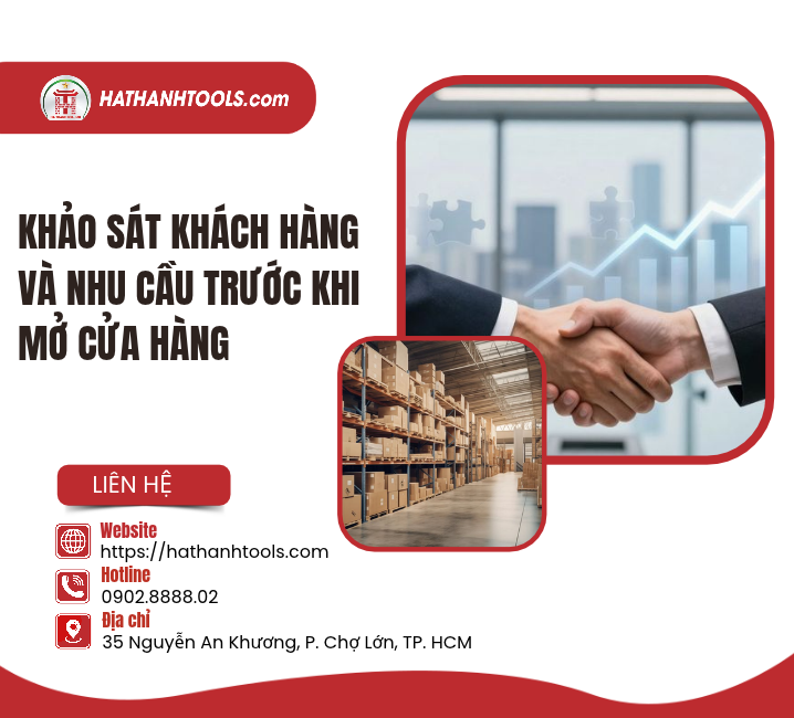 Khảo sát khách hàng và nhu cầu trước khi mở cửa hàng