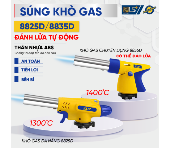Súng khò gas LS+ 8825D và 8835D