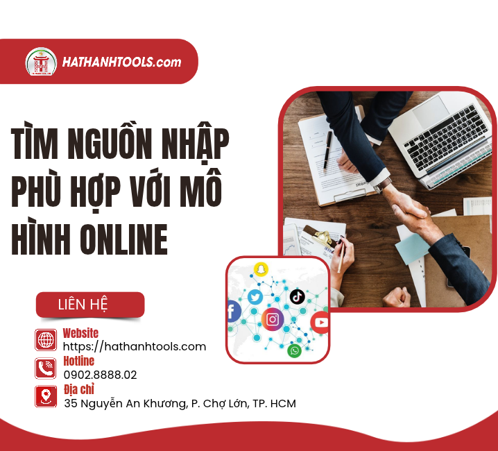 Tìm nguồn nhập phù hợp với mô hình online