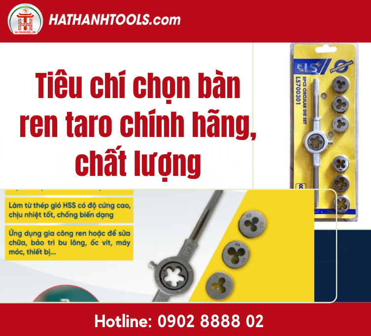 Criteria for Choosing Genuine, High-Quality Die Handles and Taps