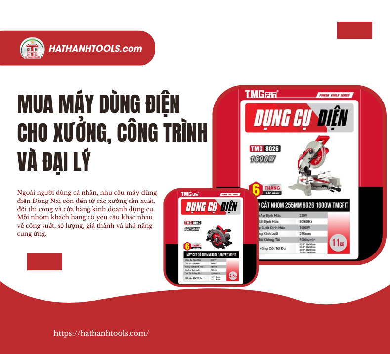 Mua Máy Dùng Điện Cho Xưởng, Công Trình Và Đại Lý