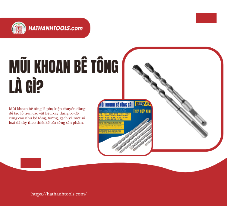 Mũi khoan bê tông là gì?