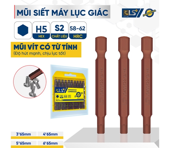 Hướng dẫn sử dụng mũi siết lục giác an toàn