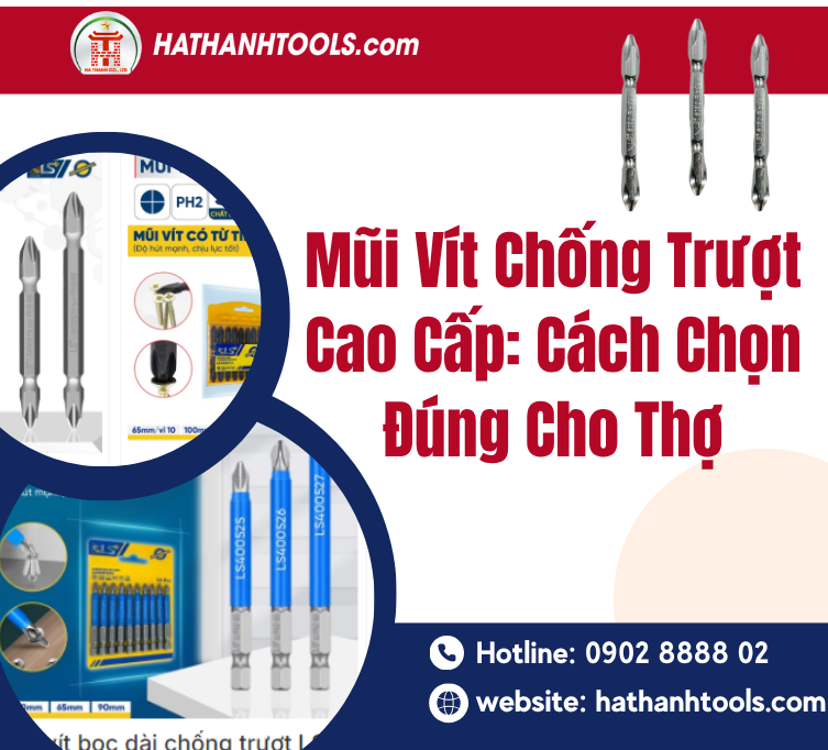Mũi Vít Chống Trượt Cao Cấp – Công Cụ Không Thể Thiếu Của Người Thợ