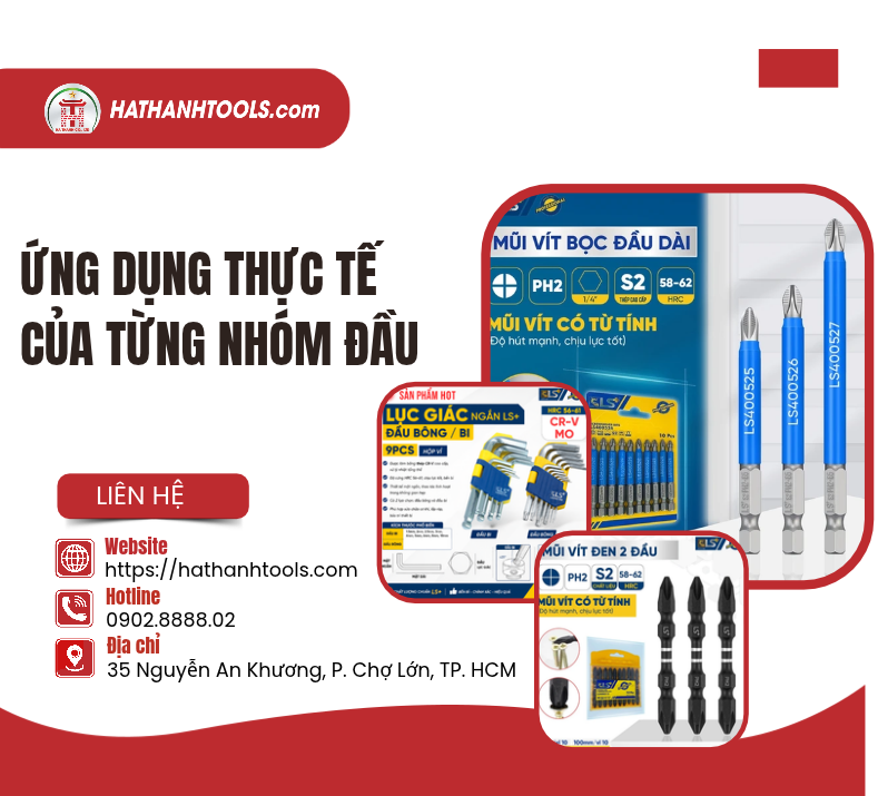 Ứng dụng thực tế của từng nhóm đầu