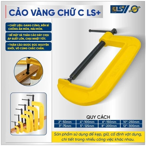 Phân loại dụng cụ kẹp và cố định vật liệu