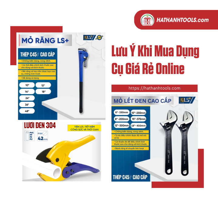 Lưu Ý Khi Mua Dụng Cụ Giá Rẻ Online