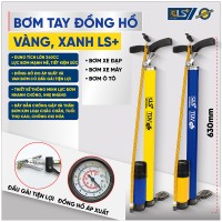 Bơm tay đồng hồ vàng - xanh LS+