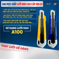 Dao rọc giấy lưỡi đen cao cấp 108 LS+