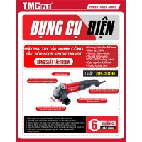 Máy mài góc tay dài 100mm công tắc bóp 1050W 8005 