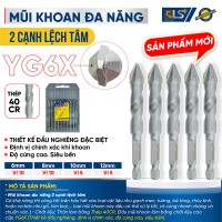 Mũi khoan đa năng 2 cạnh lệch tâm vỉ 10 LS+ 