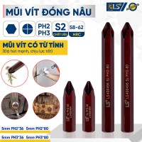 Mũi vít đóng nâu dài LS+