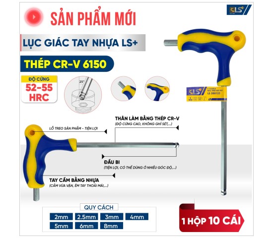 Lục giác tay nhựa LS+ 
