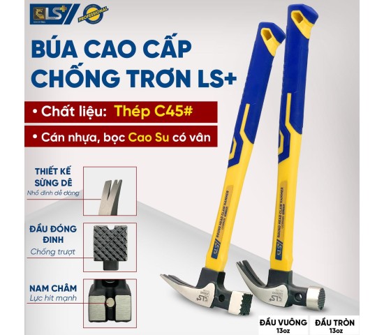 Búa cao cấp chống trơn LS+