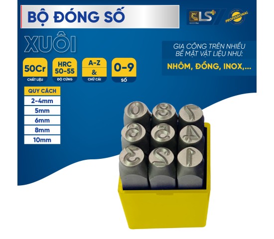 Bộ đóng số Bộ 9pcs LS+
