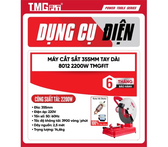 Máy cắt sắt 355mm 2200W 8012