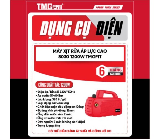 Máy xịt rửa cao áp 1200W 8030