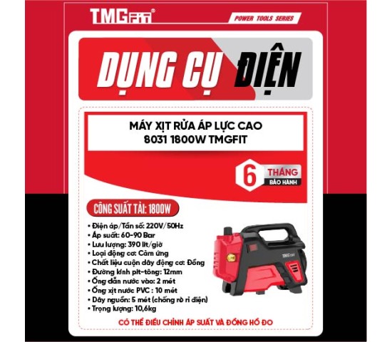 Máy xịt rửa cao áp 1800W 8031