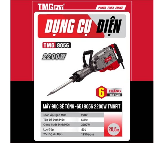 Máy đục bê tông 30mm 1600W 8056
