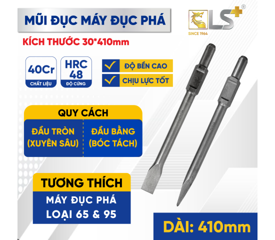 Mũi đục máy đục phá LS+ 
