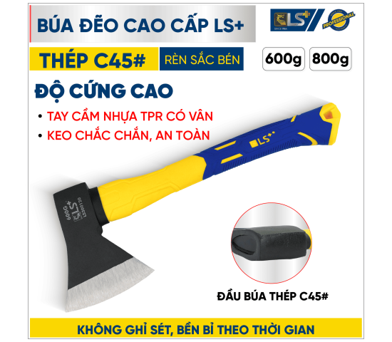 BÚA ĐẼO CAO CẤP LS+ 800g