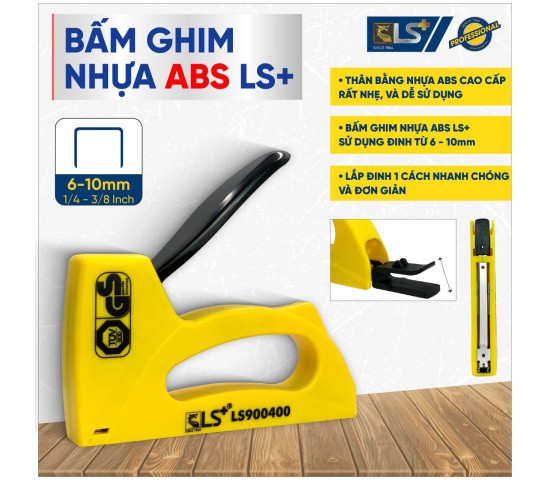 Bấm ghim nhựa ABS LS+