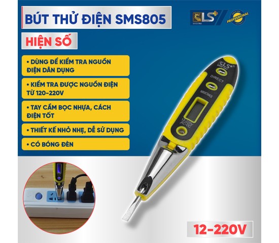 Bút thử điện hiện số SMS805 LS+