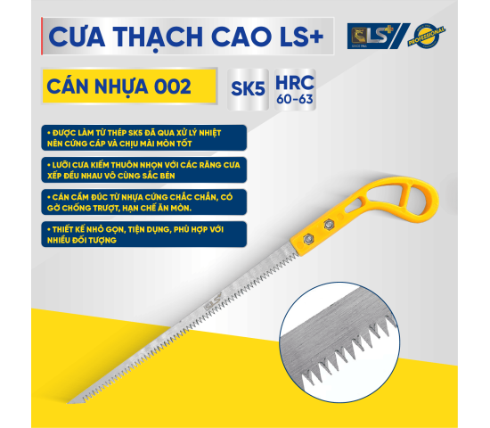 Cưa thạch cao cán nhựa 002 LS+ 
