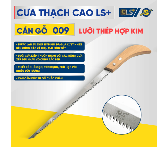 Cưa thạch cao cán gỗ 009 LS+ 