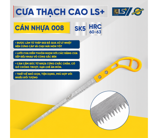 Cưa thạch cao cán nhựa 008 LS+