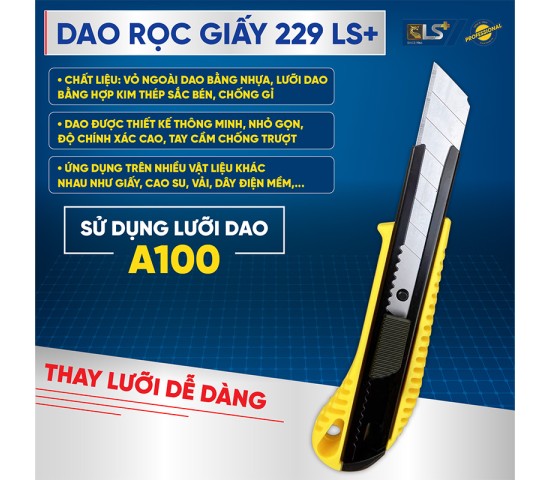 Dao Rọc Giấy 229 LS+