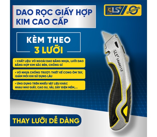 Dao rọc giấy 112 cao cấp hợp kim LS+