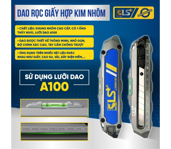 Dao rọc giấy hợp kim nhôm LS+ 