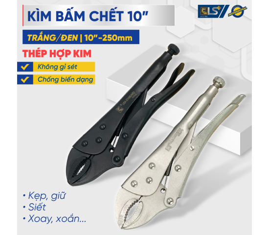 KÌM BẤM CHẾT 10" ĐEN LS+