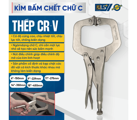 Kìm bấm chết chữ C LS+