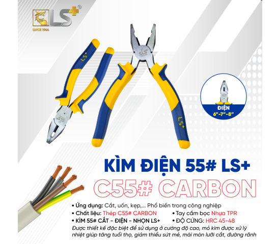 Kìm 55# điện LS+ 