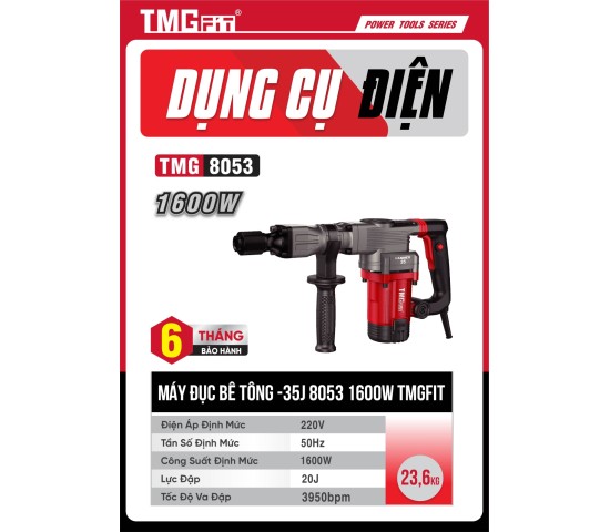 Máy đục bê tông 17mm 1600W 8053
