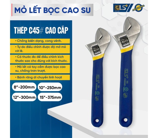Mỏ lết bọc cao su LS+