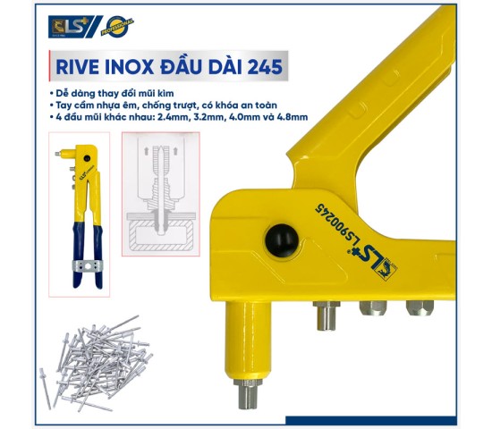 RIVE INOX ĐẦU DÀI - 245
