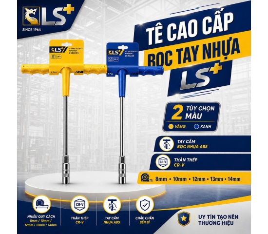 Tê tay bọc nhựa LS+