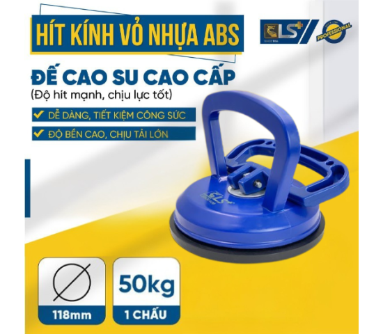 Hít kính vỏ nhựa 1 chấu LS+
